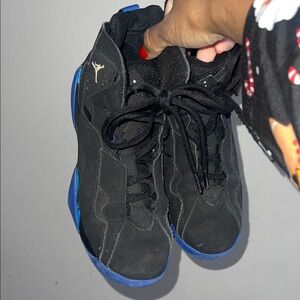 Jordan true flight retro 7 Black and Blue Athletic Sneakers